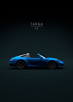 2022 Porsche Targa 4S Blue