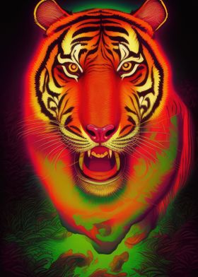 Psychedelic tiger