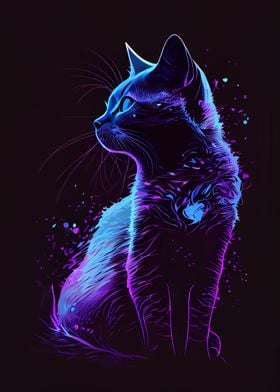 Neon Cat 1