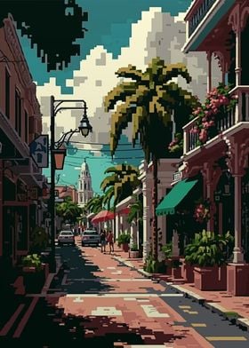 Nassau Pixel art