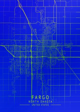 Fargo USA City Map