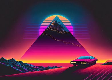 A Synthwave Desert Cruise