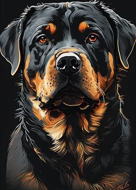 Rottweiler portrait