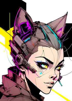 Cat girl Cyber Army