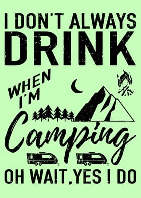 Camping Drink Beer