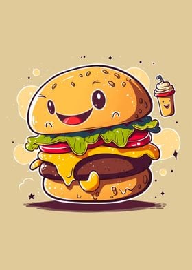 Hamburger cute 1