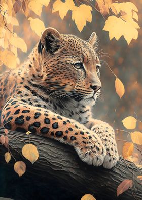 Warm Leopard in the Wild