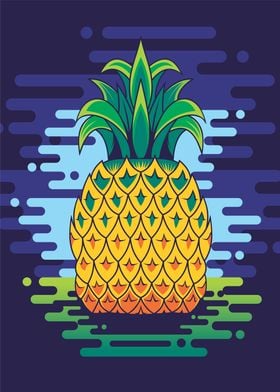 AWESOME PINEAPPLE CARTOON