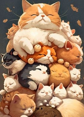 Pile of cats