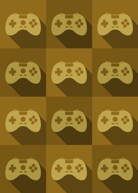 Game On Poster - Gaming controller symbols - desenio.com