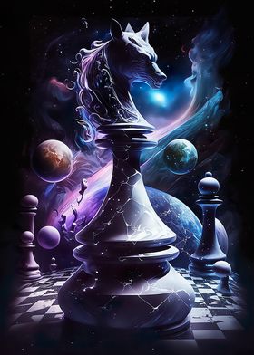 Rook Chess' Poster, picture, metal print, paint by valkry art