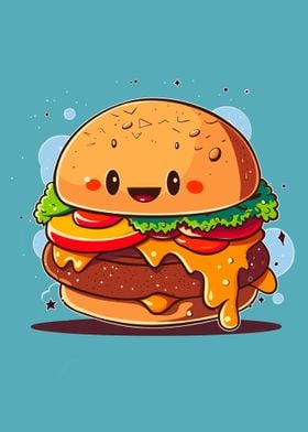 Hamburger cute 2