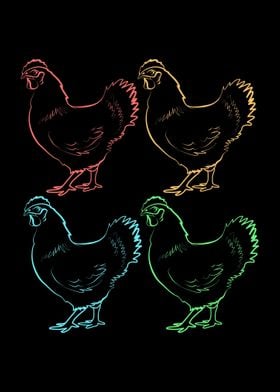 Chicken Colorful