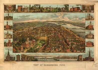 Harrisburg PA 1855