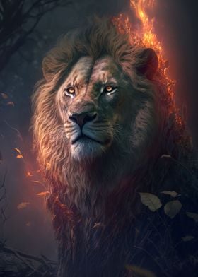 Burning Fantasy Lion