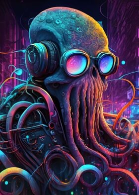 Octopus Cyberpunk