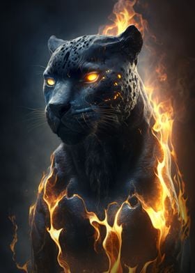 Black Panther Fantasy Fire