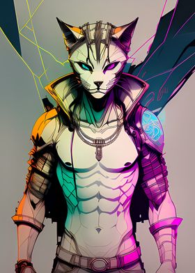 Cyber Army Cat Artwork