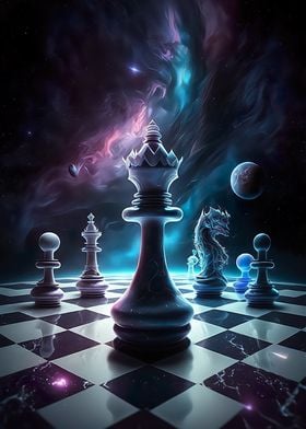 Rook Chess' Poster, picture, metal print, paint by valkry art