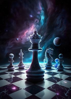 French Defense Chess Opening Print Chess Poster Chess 