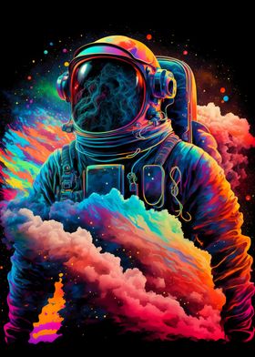 colorful astronaut