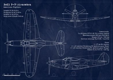P39 Airacobra Blueprint