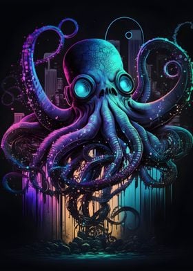 Octopus Cyberpunk