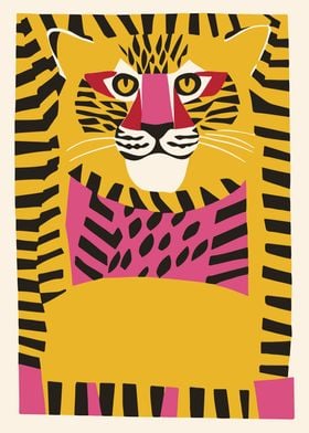 Jungle Cat Paper Cutouts