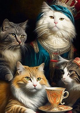 Tea Party Cats