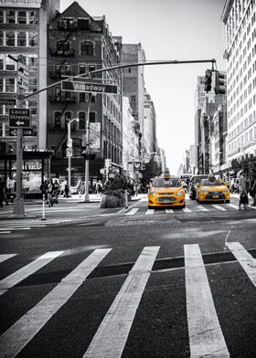 New York Broadway Cab Taxi