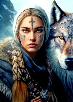 Woman and Wolf