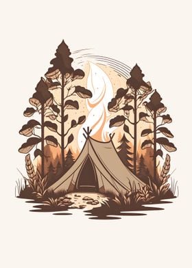 Camping in the Forest