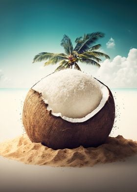 Coconut on the Beach