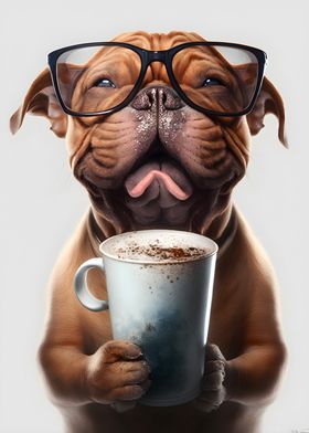 Cute Dog And Espresso