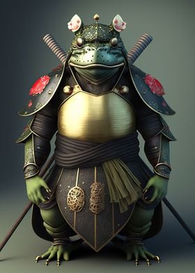 Frog samurai 