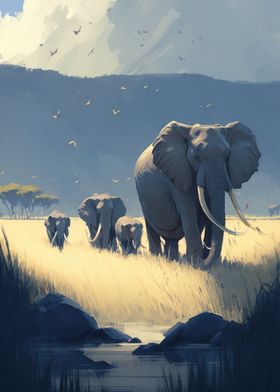 Elephants Herd