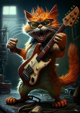 Rock N Roll Cool Cat 6