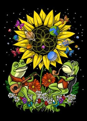 Trippy Sunflower Frogs