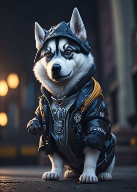 Hypebeast Siberian Husky