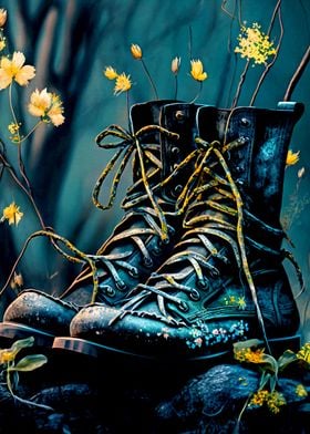 Flower in shoe