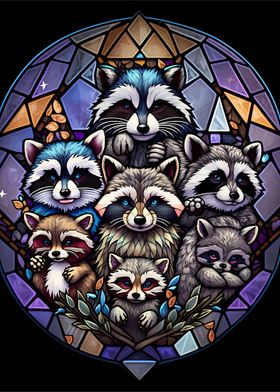 Raccoon Whimsical