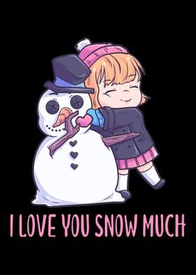 Girl loves the snowman in 