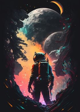 Abstract Space Cyberpunk