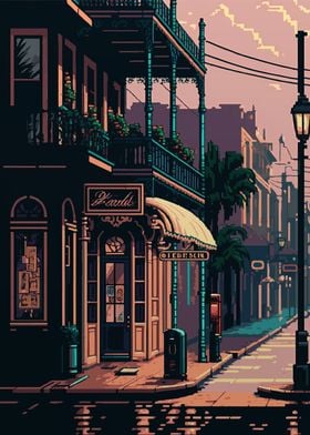 New Orleans Pixel Art