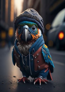 Cute Baby Parrot Streetwea