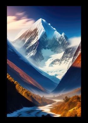 Vast SnowCapped Mountain