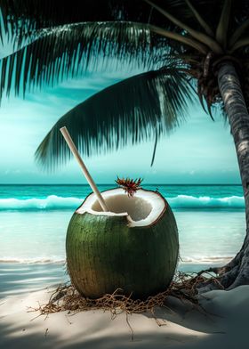 Coconut on the Beach