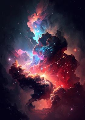 Colourful Cosmic Nebula