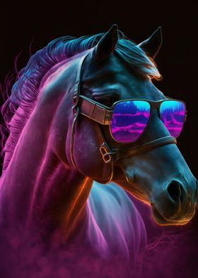 Neon Nights Horse