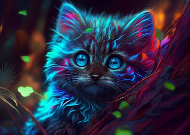 Colorful cat